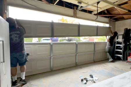 emergency garage door repair in Cypress