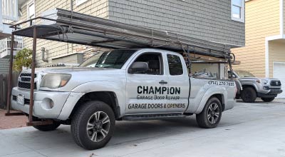 Champion Garage Door Repair on the job